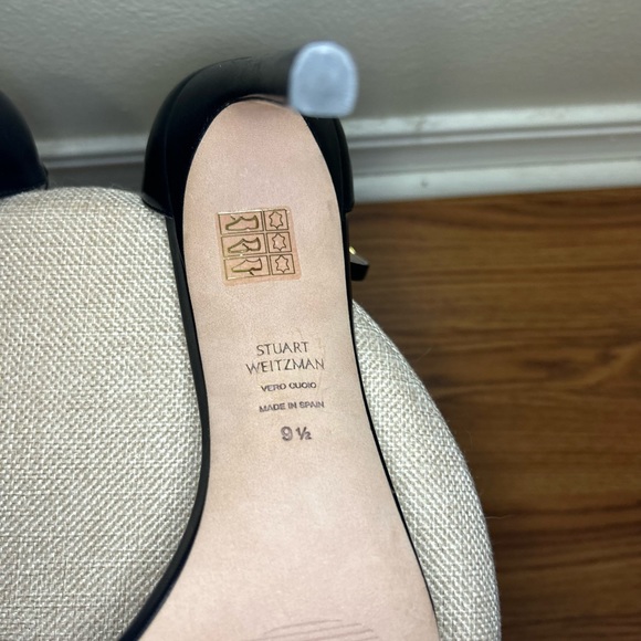 STUART WEITZMAN DANCER 95 SANDAL Black Size 9 1/2 only wore once - Picture 7 of 13